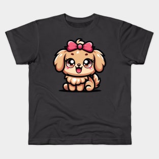 Joyful Kawaii Dog Kids T-Shirt